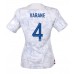 Ranska Raphael Varane #4 Kopio Vieras Pelipaita Naisten MM-kisat 2022 Lyhyet Hihat